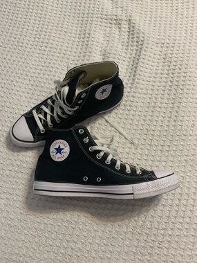Converse Black and White High Top Chuck Taylor All Star Sneakers